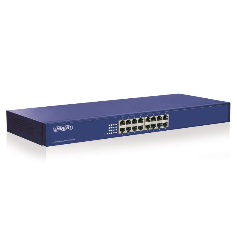 EM4416 | 16 PORTE NETWORKING SWITCH 10/100Mbps | Eminent | distributori informatica