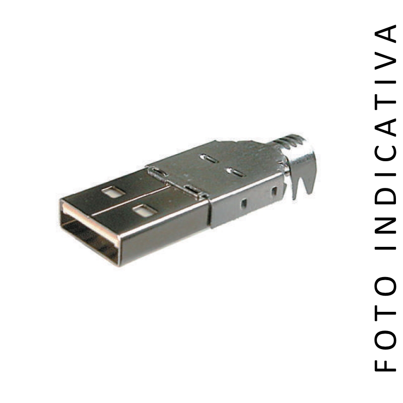 A-USBPA | CONNETTORE USB A SALDARE SU FILO - TIPO A | C-Industries | distributori informatica