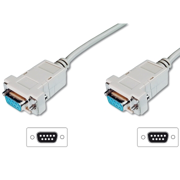 CC-200104-020-G-B | CAVO NULL MODEM, DB9F - DB9F, 1.8mt | OEM | distributori informatica