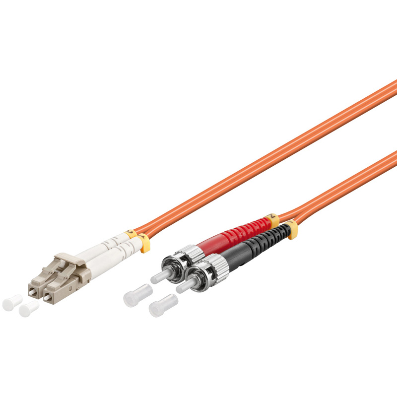 WPC-FP2-5LCST-005 | FIBER OPTIC MULTIMODE PATCH CORD 50/125 LC-ST, 0,5 MT. OM1 | WP Cabling | distributori informatica