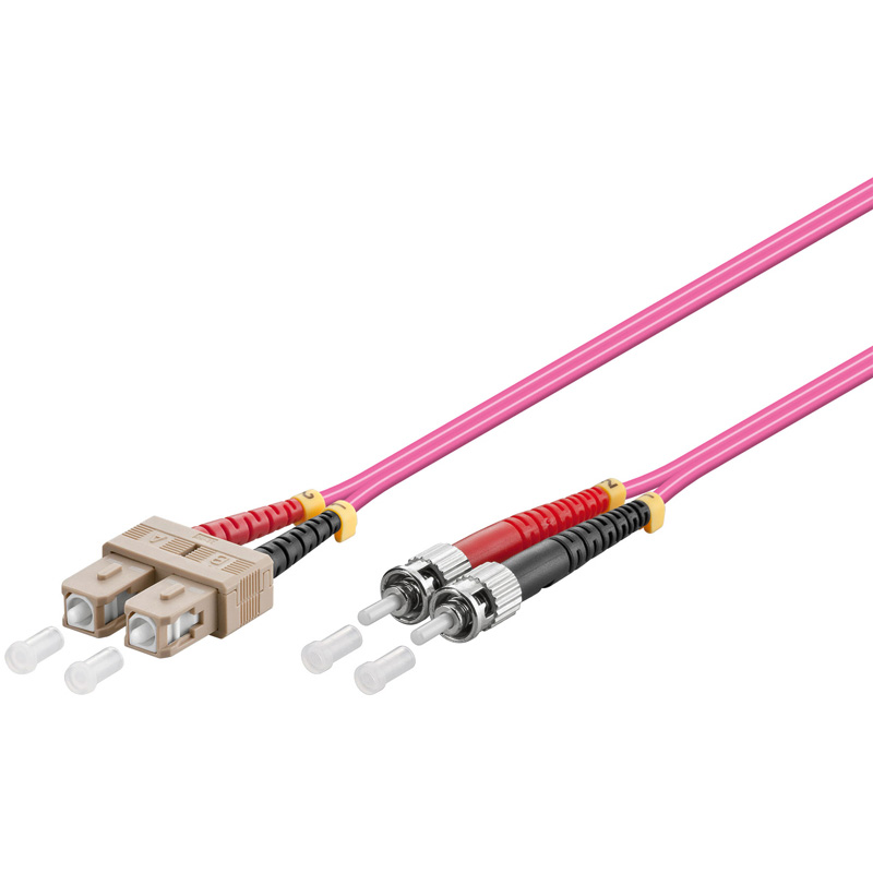 WPC-FP4-5STSC-005 | FIBER OPTIC MULTIMODE PATCH CORD 50/125 ST-SC, 0,5 MT. OM4 | WP Cabling | distributori informatica