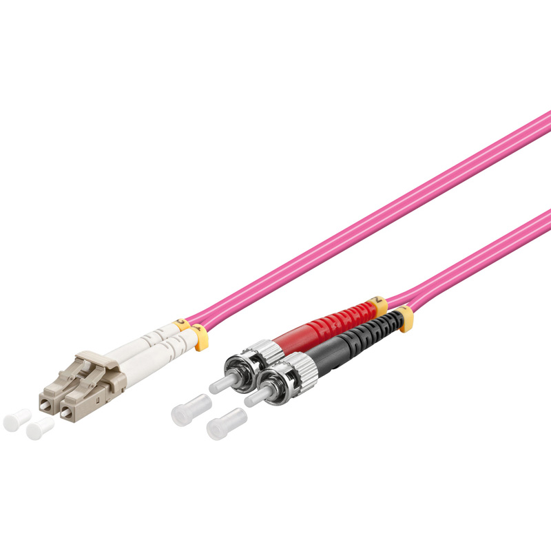 WPC-FP4-5LCST-005 | FIBER OPTIC MULTIMODE PATCH CORD 50/125 LC-ST, 0,5 MT. OM4 | WP Cabling | distributori informatica