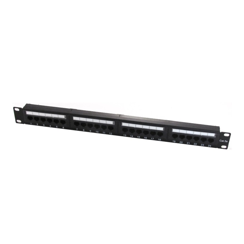 WPC-PAN-5U-24 | 24-PORT RJ45 CAT 5e UTP PATCH PANEL, 1HE | WP Cabling | distributori informatica