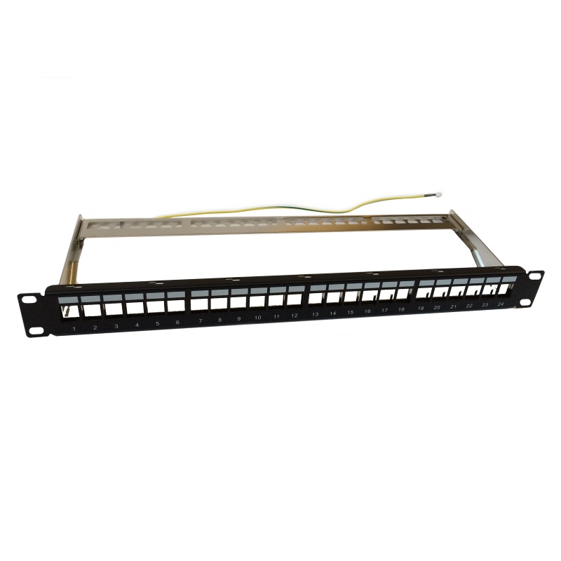 WPC-PAN-BS24 | MODULAR PATCH PANEL, 24 PORT, BLANK GESCHIRMT | WP Cabling | distributori informatica