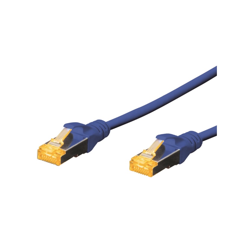 WPC-PAT-6ASF010B | CAT 6A S-FTP PIMF PATCHCABEL 1 m, LS0H BLAU | WP Cabling | distributori informatica