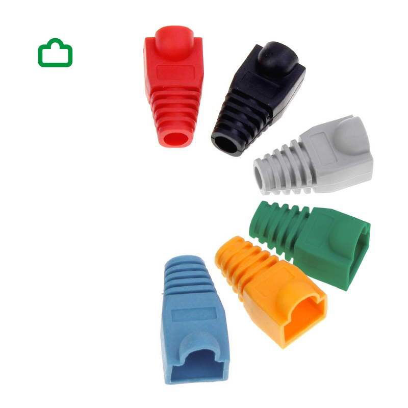 WY40201 | Copri Plug RJ45 8P8C con serracavo, multicolor (60pz kit) | OEM | distributori informatica