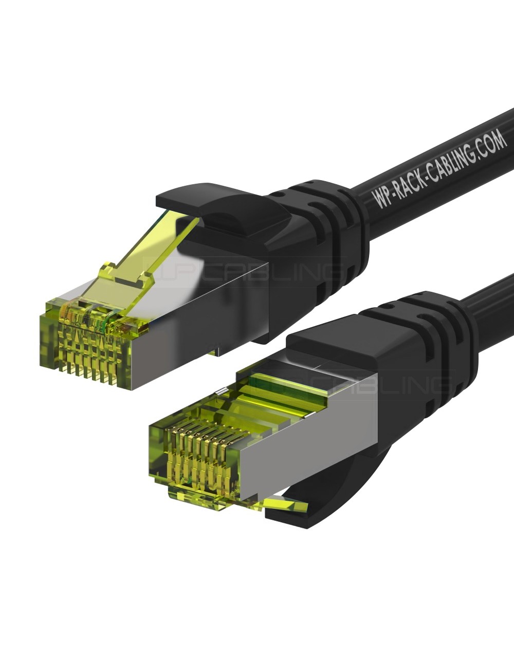 WPC-PAT-6ASF002BL | CAT 6A S-FTP PIMF PATCHCABEL 0,2 m, LS0H SCHWARZ | WP Cabling | distributori informatica