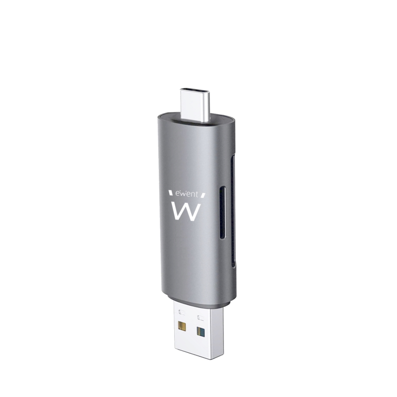 EW1075 | Compact USB 3.2 Gen1 Card Reader with a Type-C and Type A | Ewent | distributori informatica