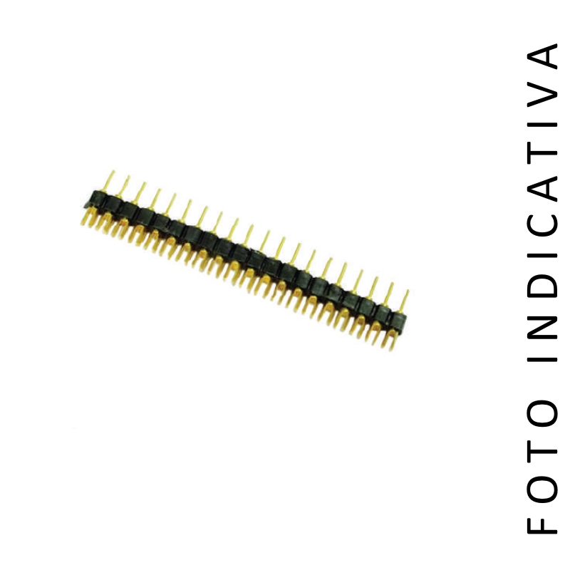 AW129/20G | STRIP MASCHIO CONTATTO TORNITO PASSO 2,54mm - D.0,46mm | C-Industries | distributori informatica