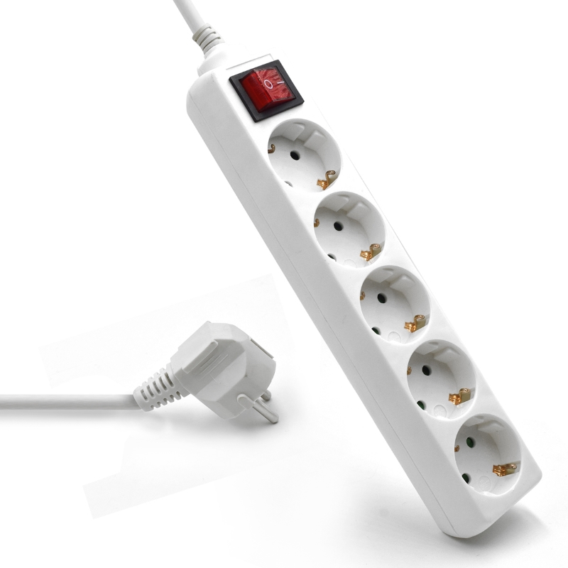 EW3916 | Power Strip 5-way with ON/OFF switch | Ewent | distributori informatica