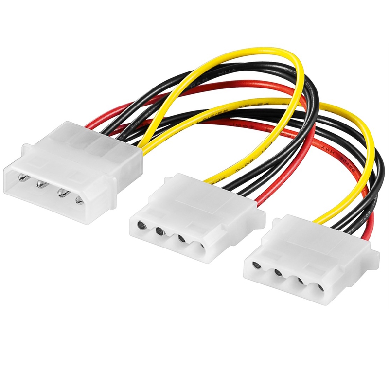 CC-180505-001-N-B | PC Y Power Cable/Adapter (5.25 Inch), 1x Male to 2x Female | OEM | distributori informatica