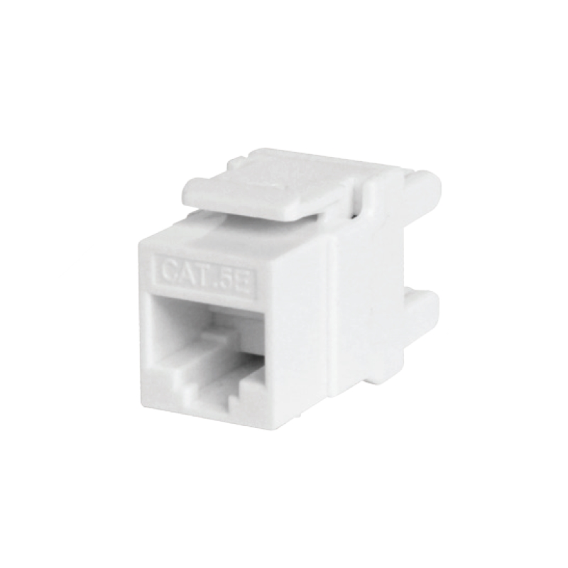 WPC-KEY-5U-180/WH | CAT 5E KEYSTONE MODULE 180&#176;, UNSHIELDED, WHITE | WP Cabling | distributori informatica