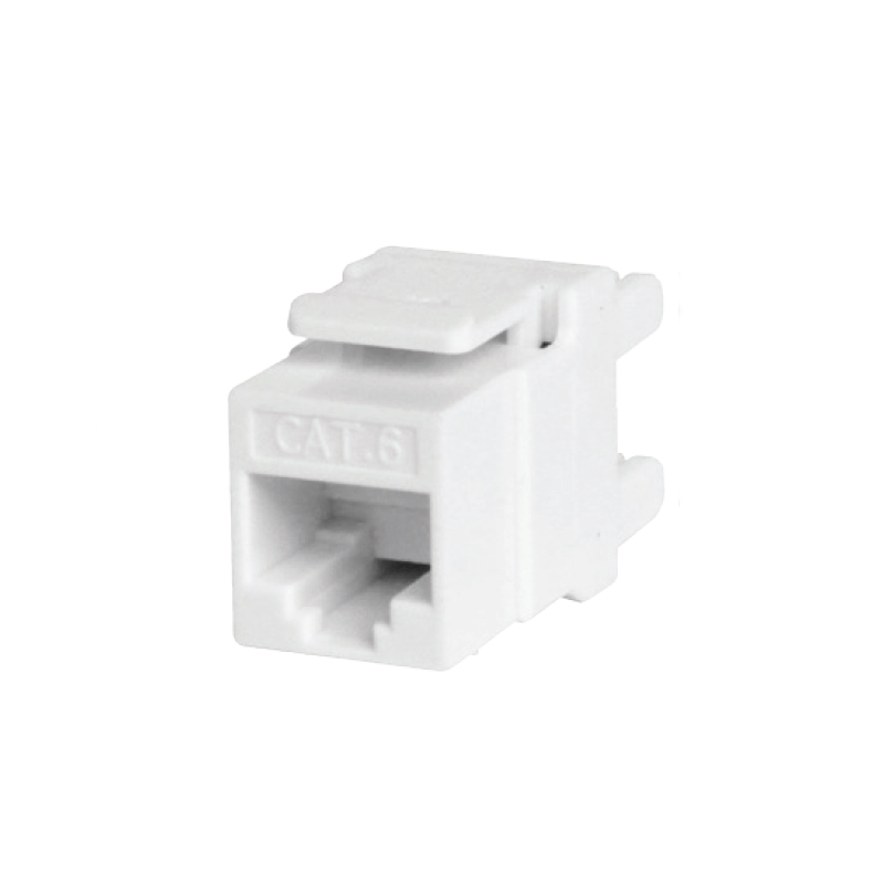 WPC-KEY-6U-180/WH | CAT 6 KEYSTONE MODULE 180&#176;, UNSHIELDED, WHITE | WP Cabling | distributori informatica