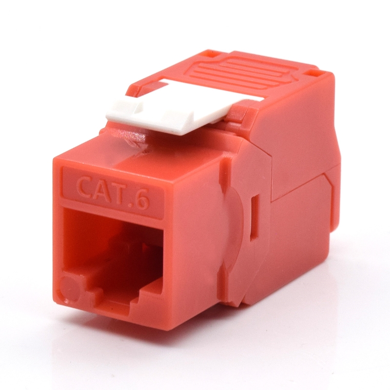 WPC-KEY-6UP-TL/R | Presa Keystone Cat.6 UTP, Toolless, Colore Rosso | WP Cabling | distributori informatica