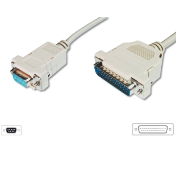 CC-200108-020-G-P | AT ADAPTATOR CABLE, DB9F - DB25M | OEM | distributori informatica