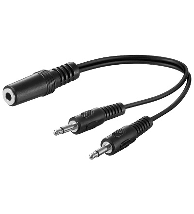 CC-220203-002-N-B | Audio Y-splitter cable, stereo | OEM | distributori informatica