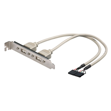 EC1028 | ADATTATATORE USB SU STAFFA PC 2 X 5 PIN | Ewent | distributori informatica