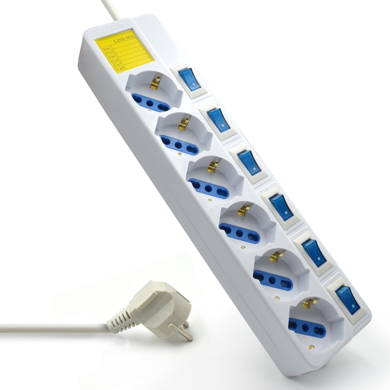 EW3932 | Power Strip 6-way with surge protection | Ewent | distributori informatica