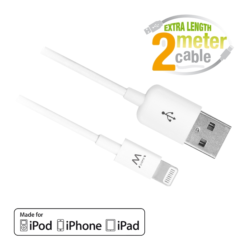 EW9902 | USB to Lightning cable 2m | Ewent | distributori informatica