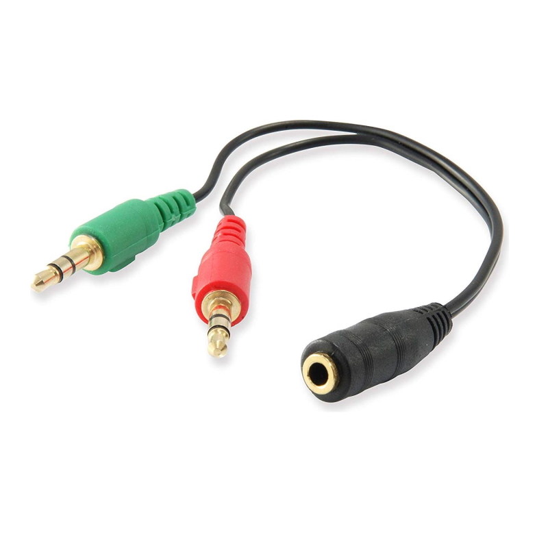 EC1642 | Audio Jack Adapter 3.5/F 4 Pin to 2x Jack 3.5/M 3 Pin, 0,15m | Ewent | distributori informatica