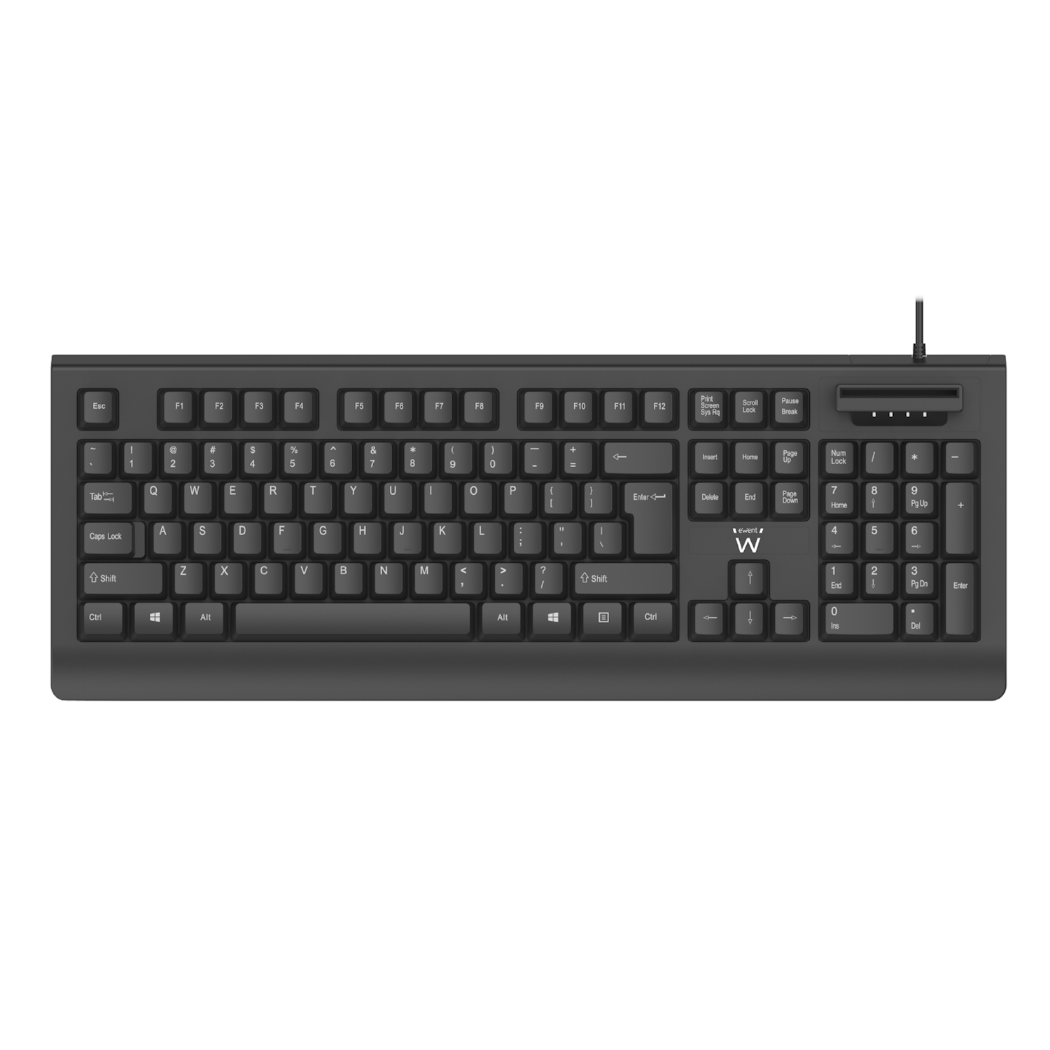 EW3286 | USB Keyboard with SmartCard Reader - QWERTY ES Layout | Ewent | distributori informatica