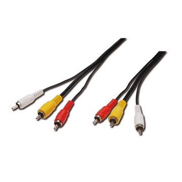 CC-220112-015-N-B | RCA connection cable, 3x RCA AV | OEM | distributori informatica