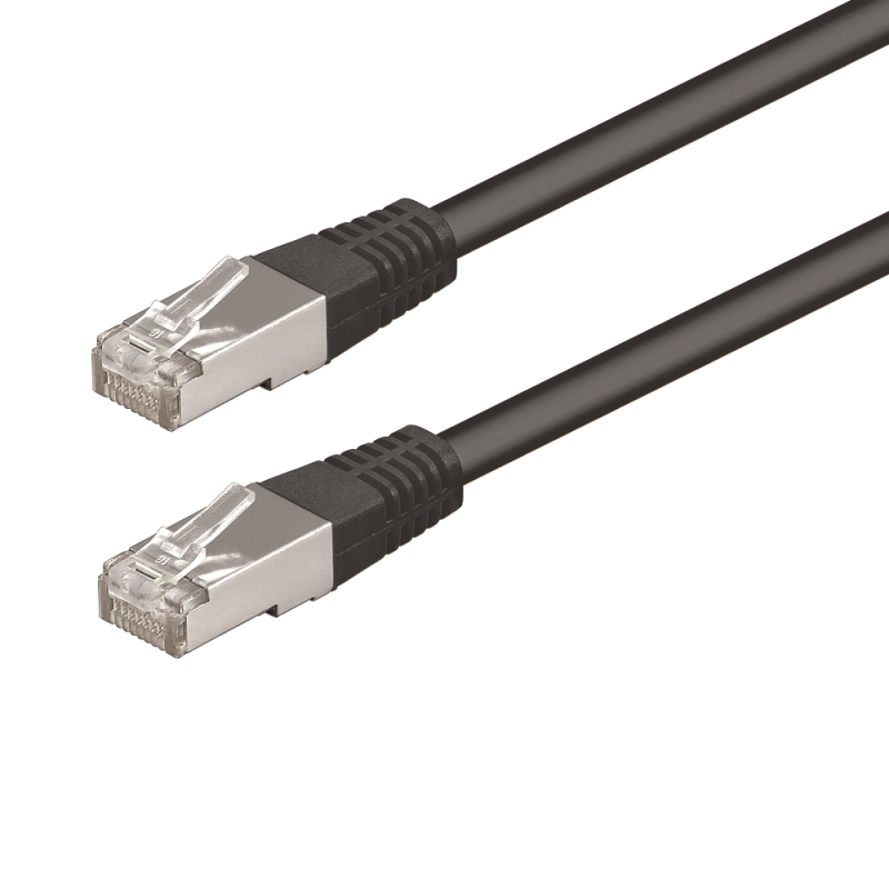 WPC-PAT-5F030BL | CAT 5e F-UTP PATCH CABLE 3.0m BLACK | WP Cabling | distributori informatica