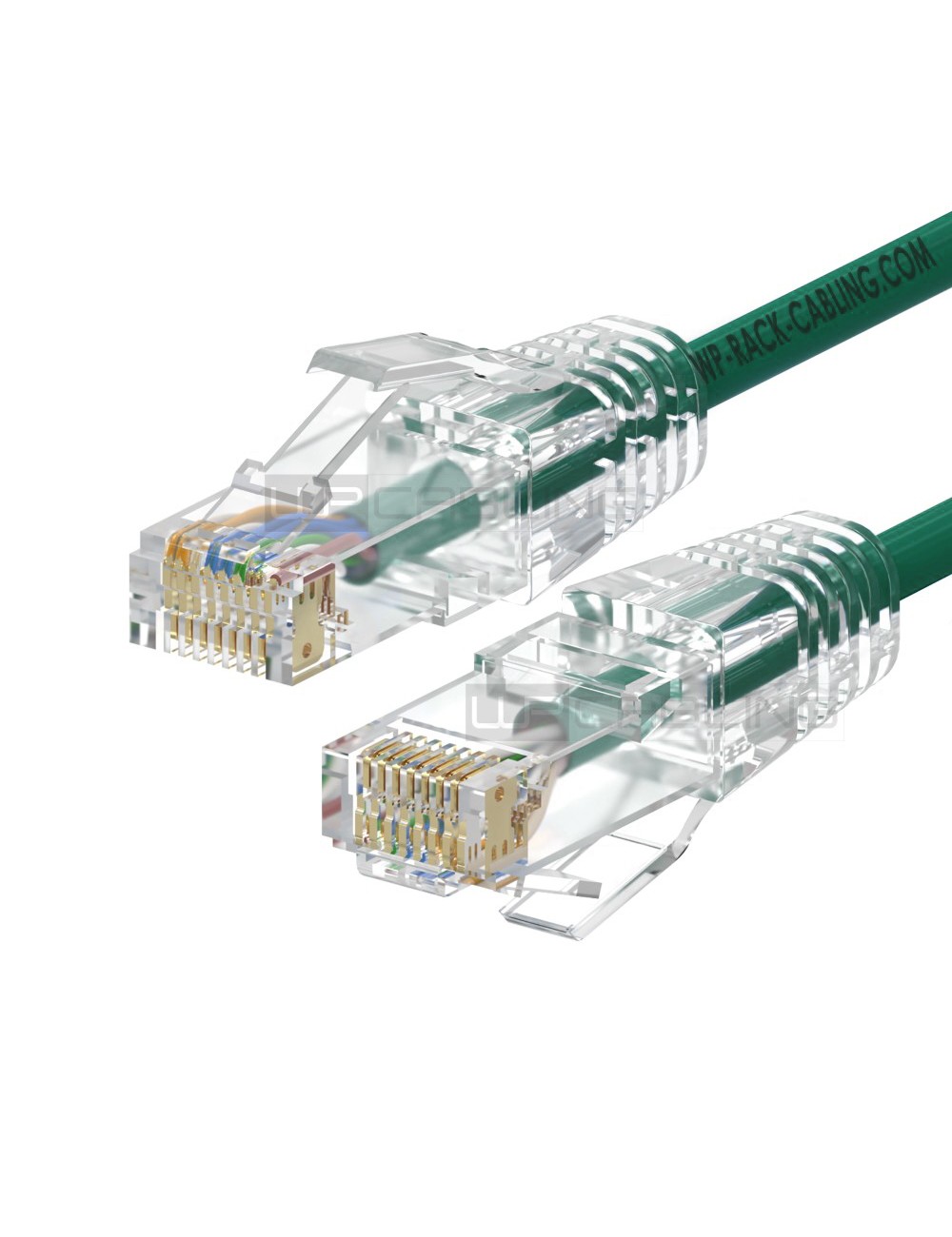 WPC-PAT-6AU002G-S | CAT 6A U-UTP SLIM PATCH CABLE, 0.20m GREEN | WP Cabling | distributori informatica