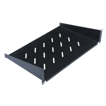 WPNAFS22035B | FIXED SHELF 2U PROF. 350mm BLACK RAL9005, 2 ATTACHMENT POINT | WP Rack | distributori informatica