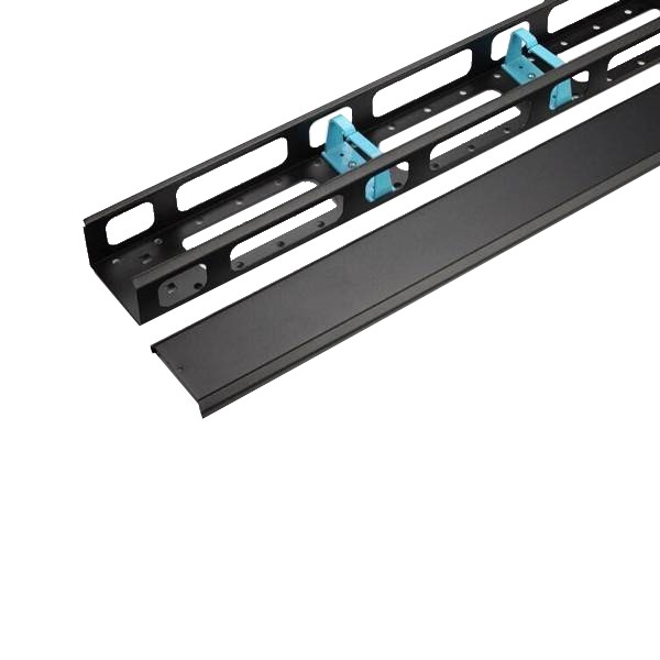 WPNACM504B | 42 U VERTICAL CABLE MANAGEMENT WITH COVER RAL 9005 | WP Rack | distributori informatica