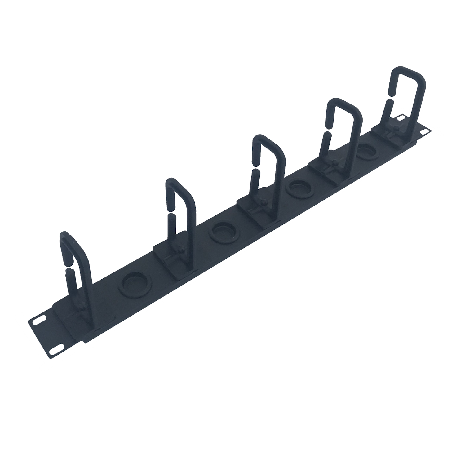 WPNACM102B | CABLE MANAGEMENT PANEL 1U, BLACK RAL 9005 | WP Rack | distributori informatica