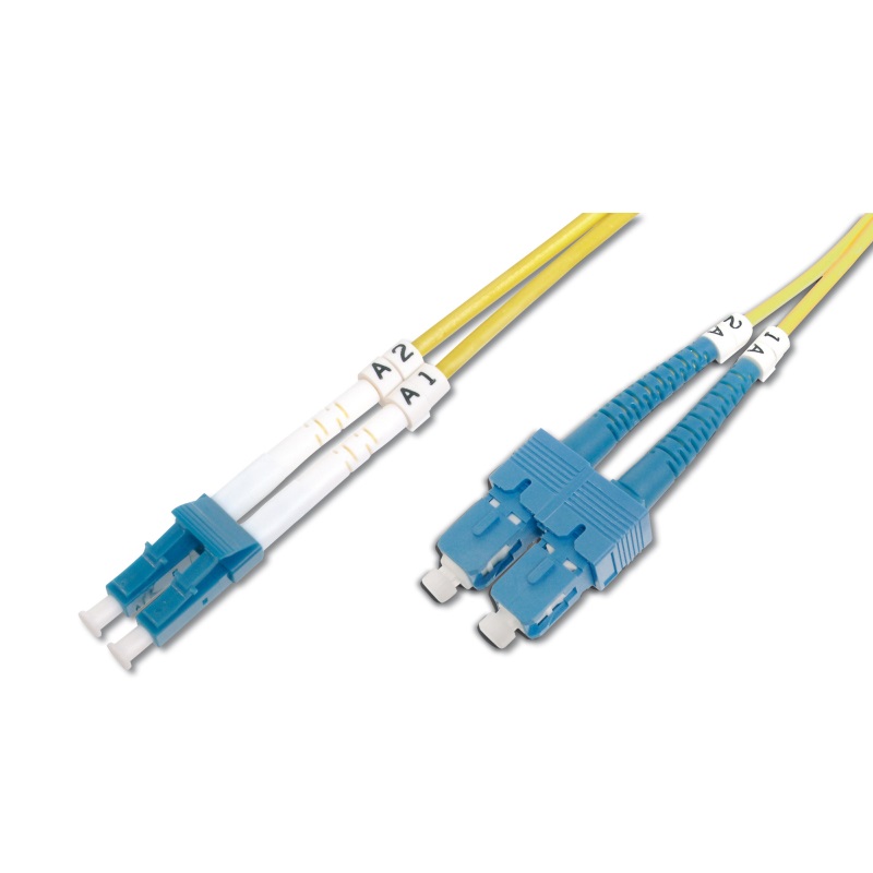 WPCFP09LCSC005 | FIBER OPTIC SINGLEMODE PATCH CORD ,9/125 LC-SC, 0,5 MT. OS2 | WP Cabling | distributori informatica