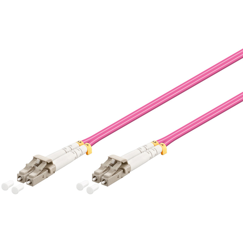 WPC-FP4-5LCLC-005 | FIBER OPTIC MULTIMODE PATCH CORD 50/125 LC-LC, 0,5 MT. OM4 | WP Cabling | distributori informatica