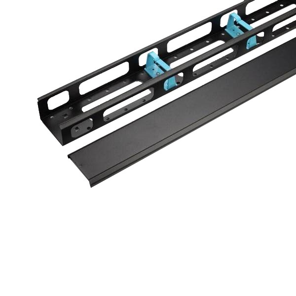 WPN-ACM-501-B | 22 U VERTICAL CABLE MANAGEMENT WITH COVER RAL 9005 | WP Rack | distributori informatica