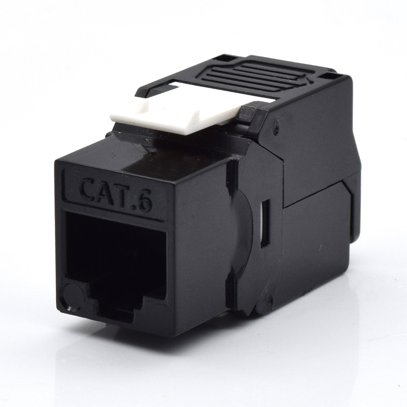 WPCKEY6UPTLBL | Presa Keystone Cat.6 UTP, Toolless, Colore Nero | WP Cabling | distributori informatica