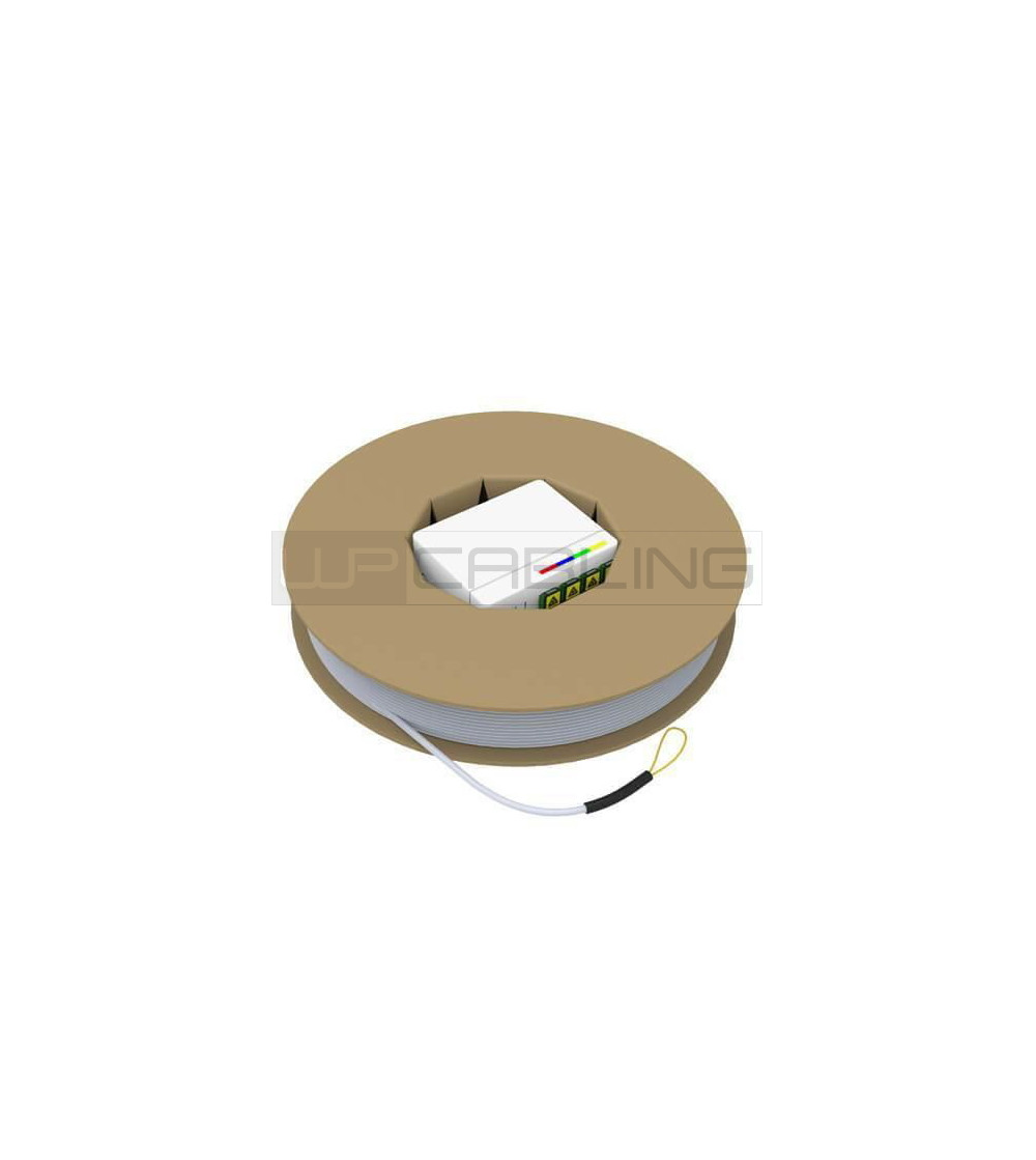 WPCFTH49SCA1000 | 4FO SC/APC G657A2 drop cable + 4 SC/APC FTTH ONT - 100 m | WP Rack | distributori informatica