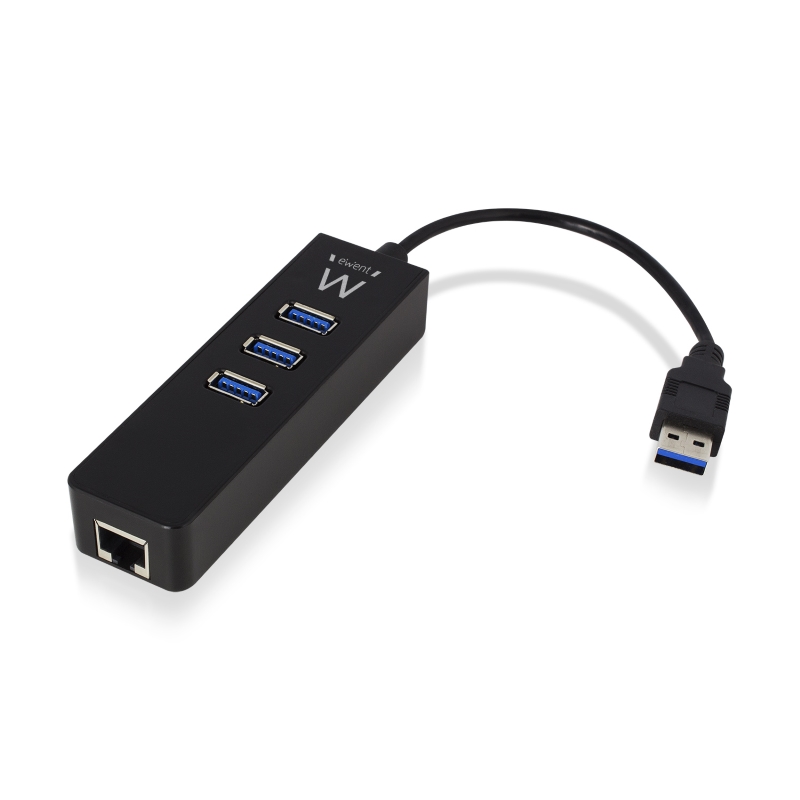 EW1140 | 3 puertos USB 3.1 Gen1 (USB 3.0) Concentrador con puerto de | Ewent | distributori informatica