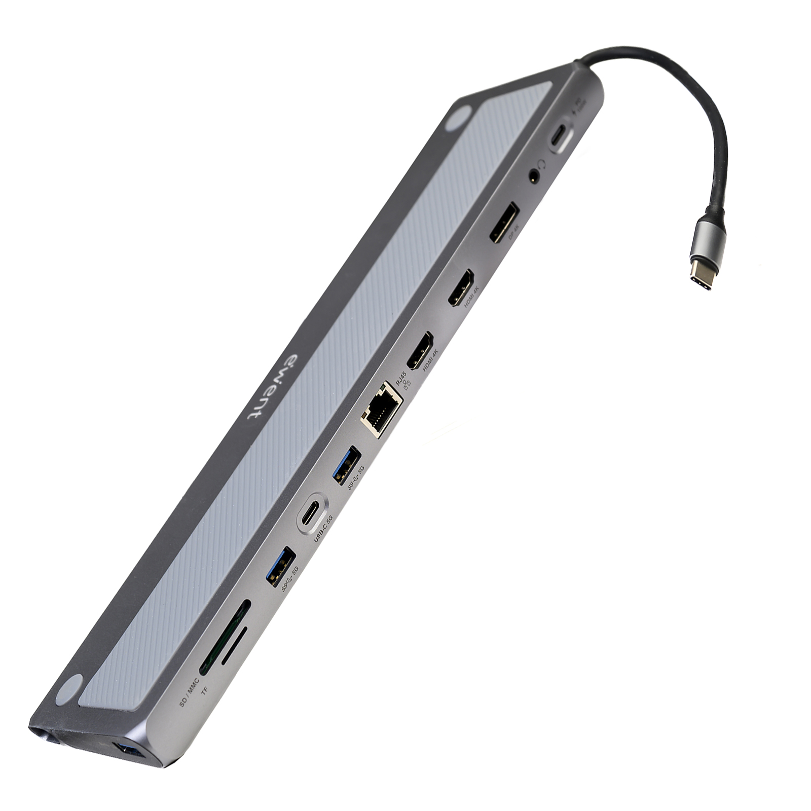 EW1150 | USB-C Multiport Dock 12 in Type-C, 3xUSB 3.2, 2xHDMI 4K 100W | Ewent | distributori informatica
