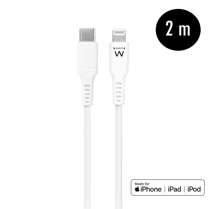 EW9916 | Cable USB Tipo-C a Lightning, 2m | Ewent | distributori informatica