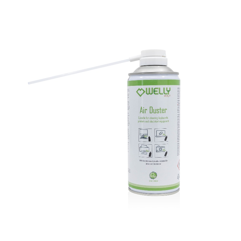 WY50000 | Spray Aria compressa 400ml con cannuccia lunga, bianca | OEM | distributori informatica