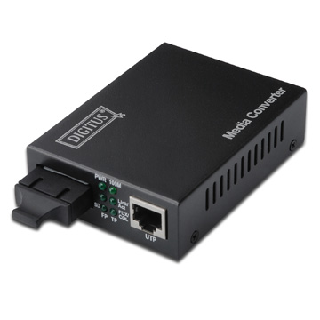 DI-DN-82021-1 | Media Converter Single Mode 10/100 - 100FX SC 20Km | Digitus | distributori informatica