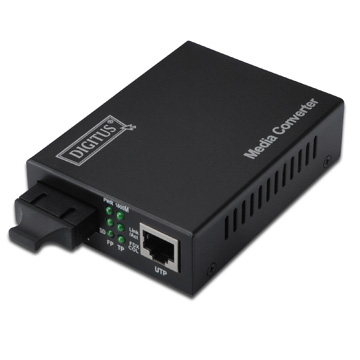 DI-DN-82121-1 | Media Converter Single Mode 10/100/1000 - 1000LX SC | Digitus | distributori informatica