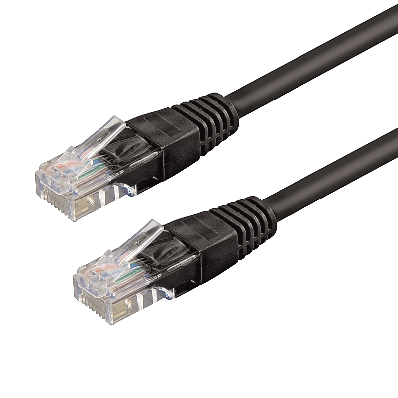 WPC-PAT-5U050BL | CAVO PATCH CAT.5E U/UTP 5.0m NERO | WP Cabling | distributori informatica