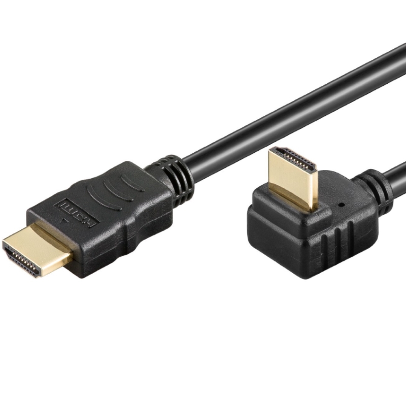 CC-130102-030-N-B | Cavo HDMI 1.4 con Ethernet A/A M/M 90&#176; 3.0 mt | OEM | distributori informatica