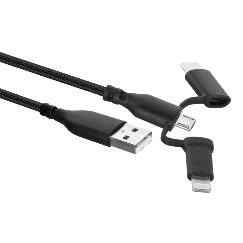 EW1376 | Cavo 3-in-1 da USB-A a Lightning, USB-C e micro USB | Ewent | distributori informatica