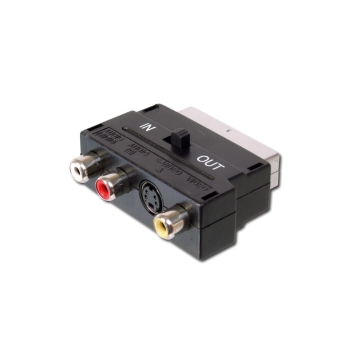 CC-230504-000-N-B | ADATTATORE SCART, AUDIO/VIDEO, PLASTICA, NERO | OEM | distributori informatica