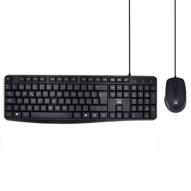 EW3006 | Keyboard &#38; Mouse Set with Quiet Typing, ES Layout | Ewent | distributori informatica