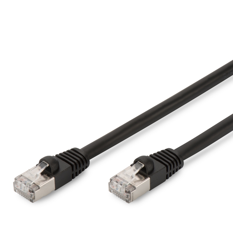 CN-PAT-6SF020BL-OD | CAVO PATCH DA ESTERNO CAT.6 S-FTP 2mt. PE NERO | OEM | distributori informatica