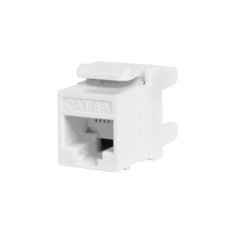 WPCKEY6AU180/WH | Presa Keystone RJ45 CAT 6A UTP 180&#176;, Bianco | WP Cabling | distributori informatica