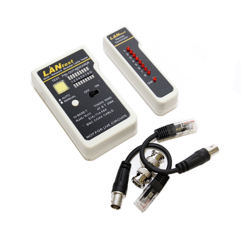 WPCTST003 | NETWORK TESTER PROFESSIONALE RJ11/RJ12/RJ45/BNC | WP Cabling | distributori informatica